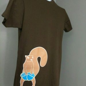 FEW New Zealand Nutsy Squirrel tee Mens Small New